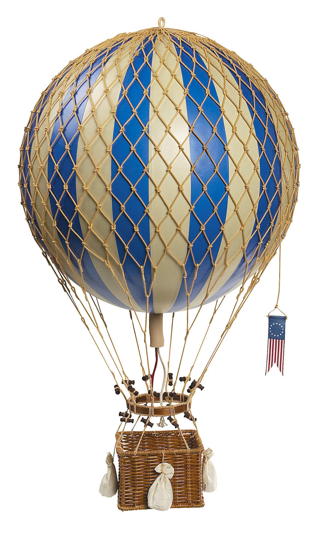 Hot Air Balloon Model Pastel Rainbow Striped 13" Hanging Ceiling Home Decor New