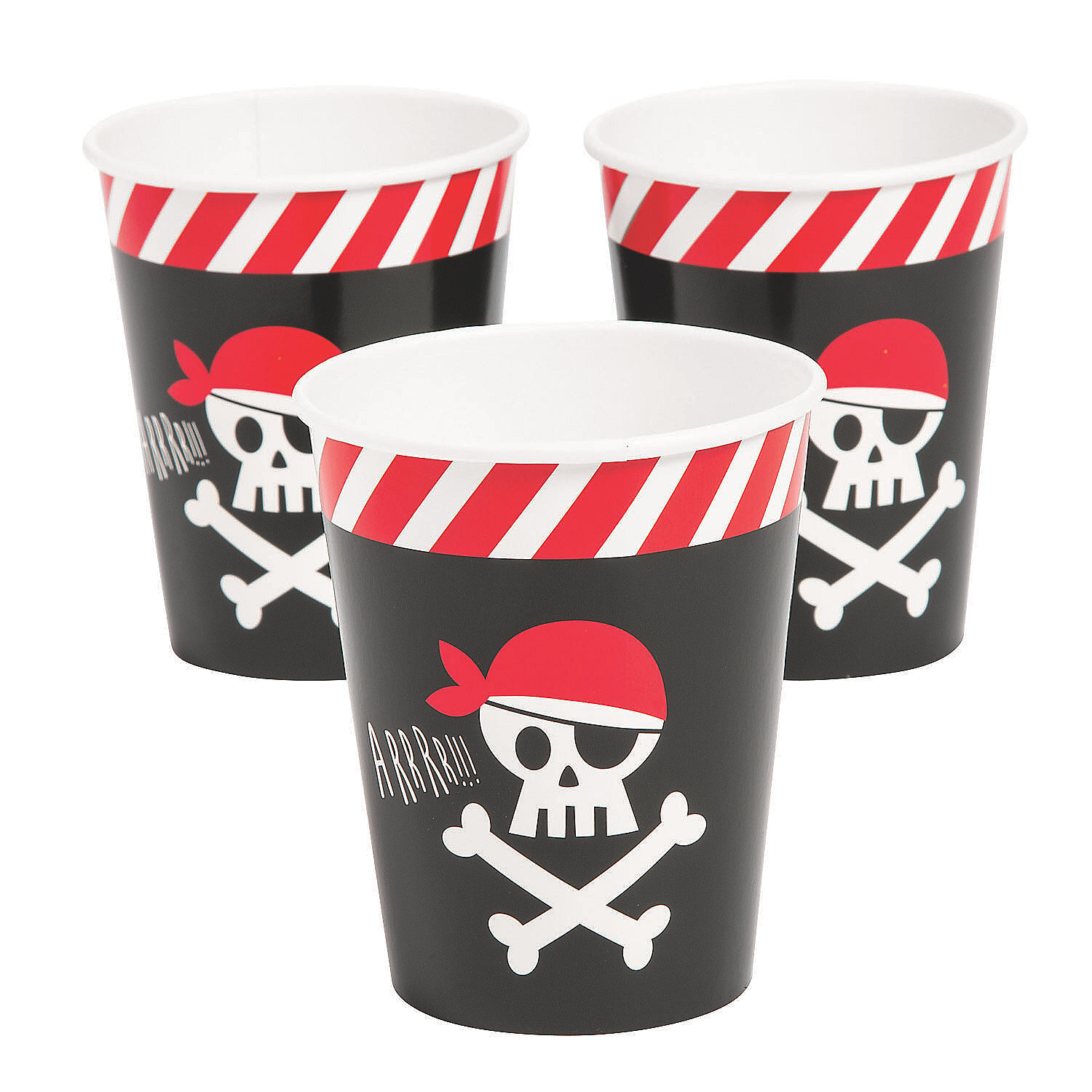 Skulls Party Pirates range children/Birthday/napkins/plates/cups 
