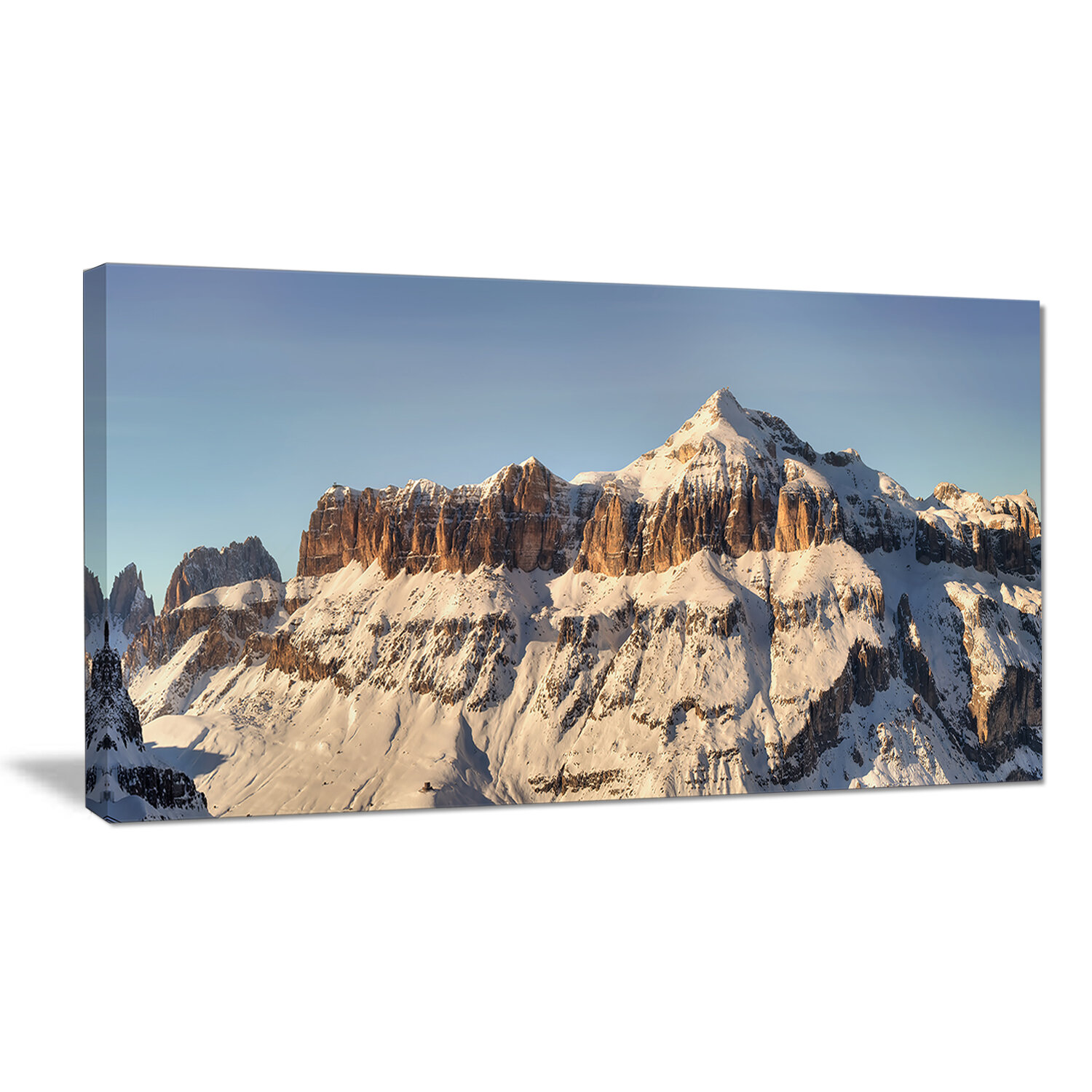 Designart Overcast Sky Over Italian Alps Photographic Print On Wrapped Canvas Wayfair