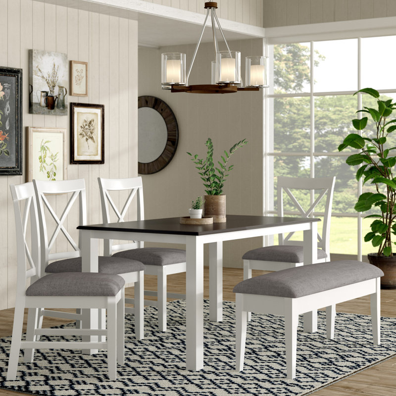 Laurel Foundry Modern Farmhouse Amaury 6 Piece Dining Set Reviews Amaury 6 Piece Dining Set