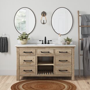 Farmhouse Rustic Solid Wood Bathroom Vanities Birch Lane