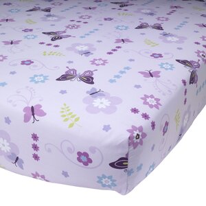 Butterfly Lane Fitted Crib Sheet