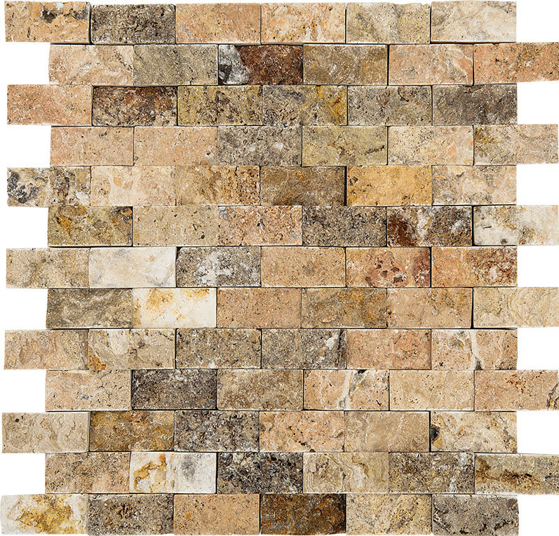 Parvatile Scabos Split Face 1 X 2 Stone Mosaic Tile Wayfair Parvatile Scabos Split Face 1 X 2 Stone Mosaic Tile