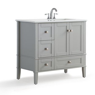 Right Offset Sink Vanity Wayfair Chelsea Right Offset 37 Single Bathroom Vanity Set