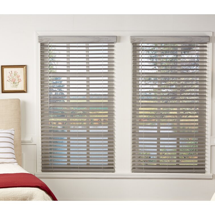 41 x 72 in Cordless Faux Wood Blind Room Darkening Window Privacy Shade Dark Oak 