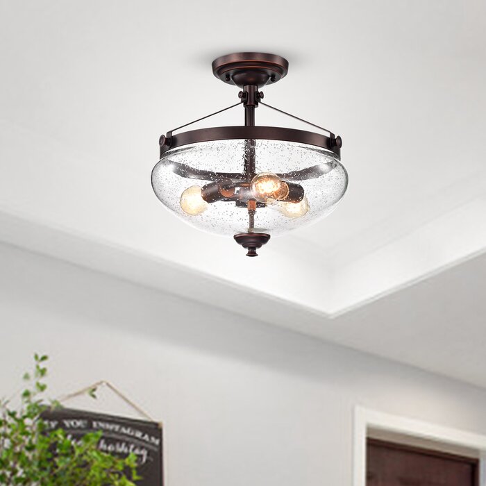 Shepparton 3 Light Semi Flush Mount