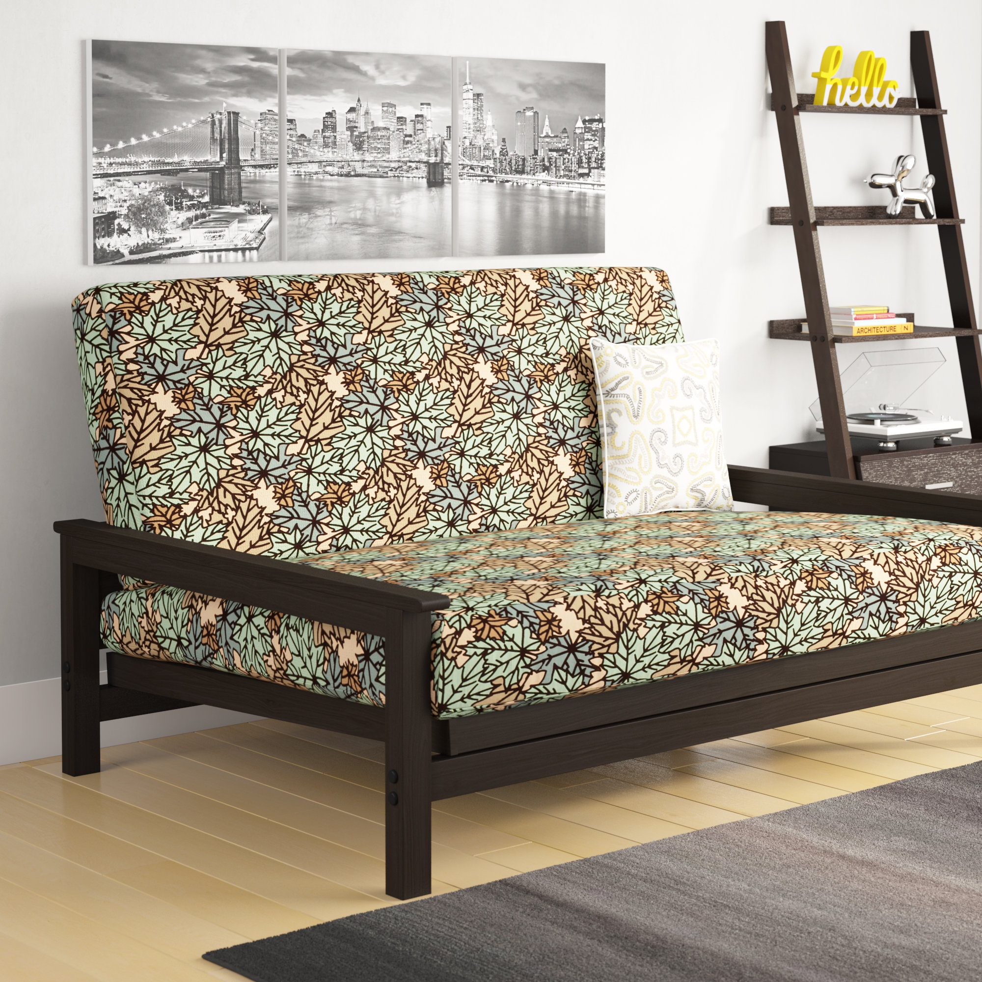 Brayden Studio® Talia Box Cushion Futon Slipcover & Reviews Wayfair