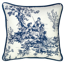 toile throw pillows