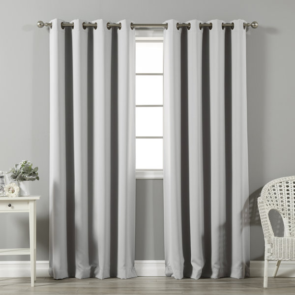 Light Gray Blackout Curtains | Wayfair