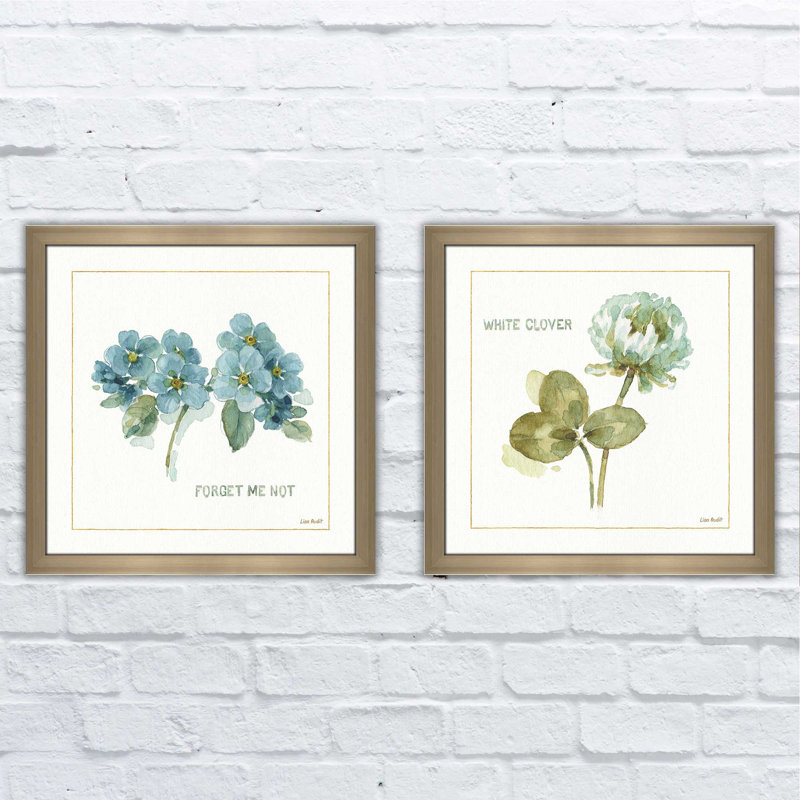 Ophelia Co My Greenhouse Forget Me Not 2 Piece Framed