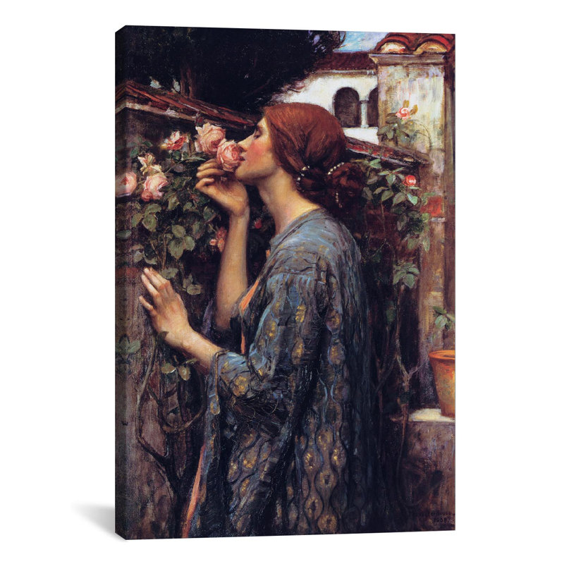 The Soul Of The Rose Female Art John William Waterhouse Decorative Ceramic Tile