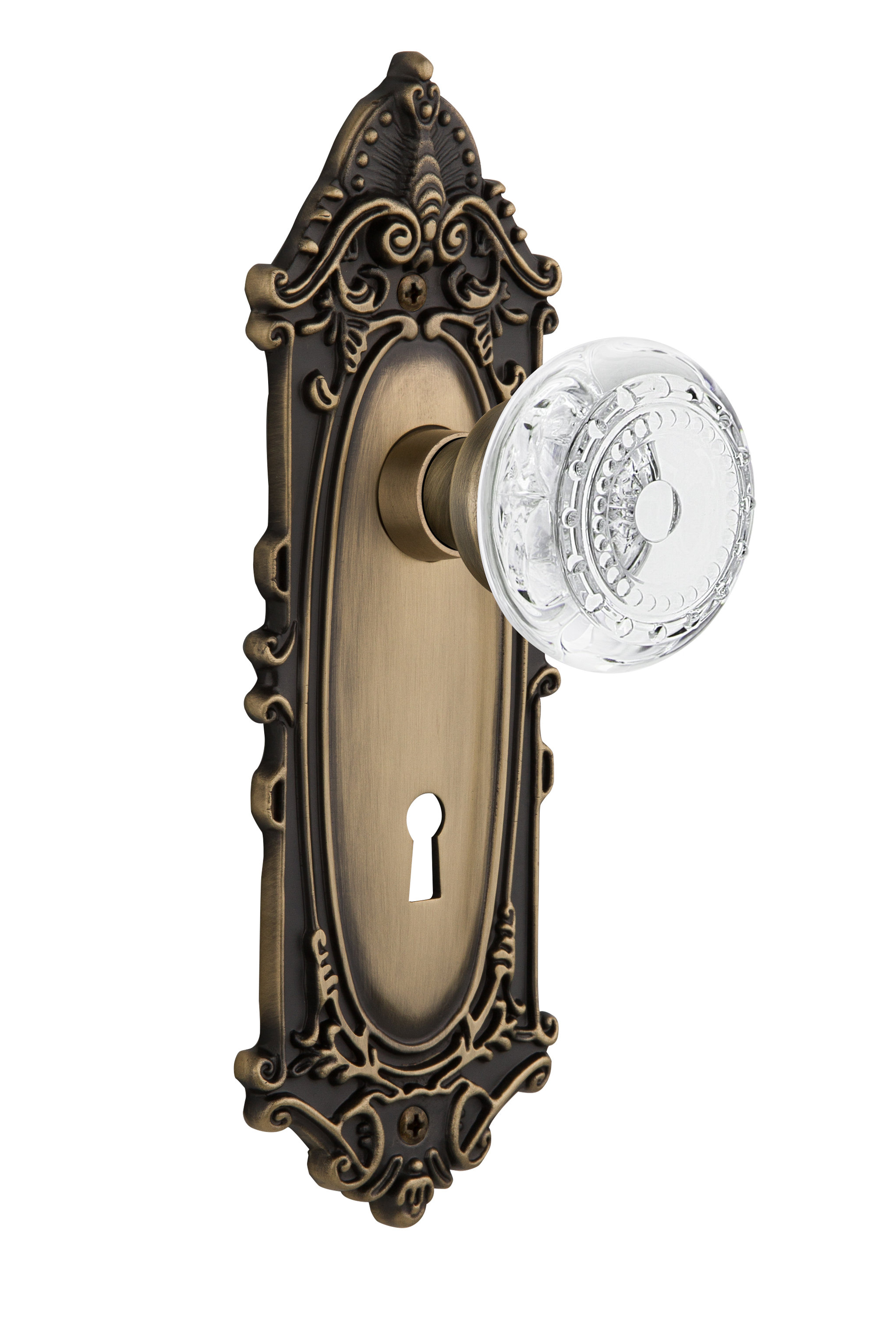Timeless Bronze Nostalgic Warehouse Victorian Plate with Meadows Knob 2.25 Mortise