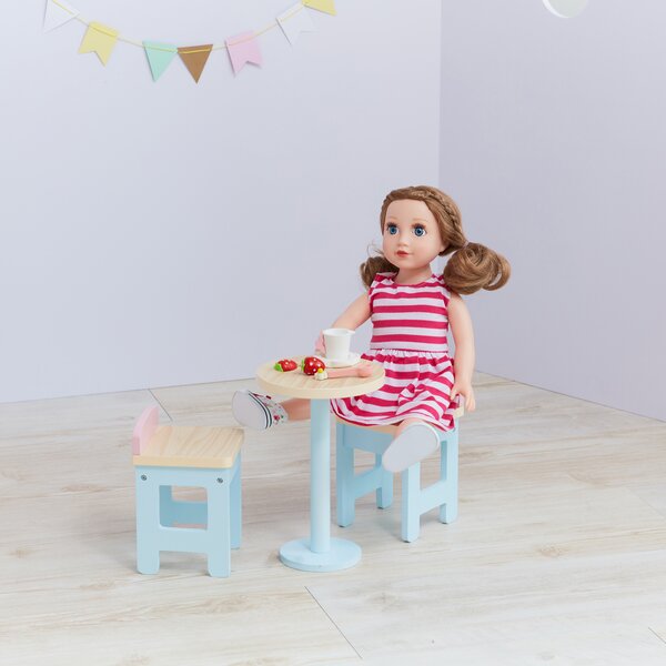 doll chair that attaches to table