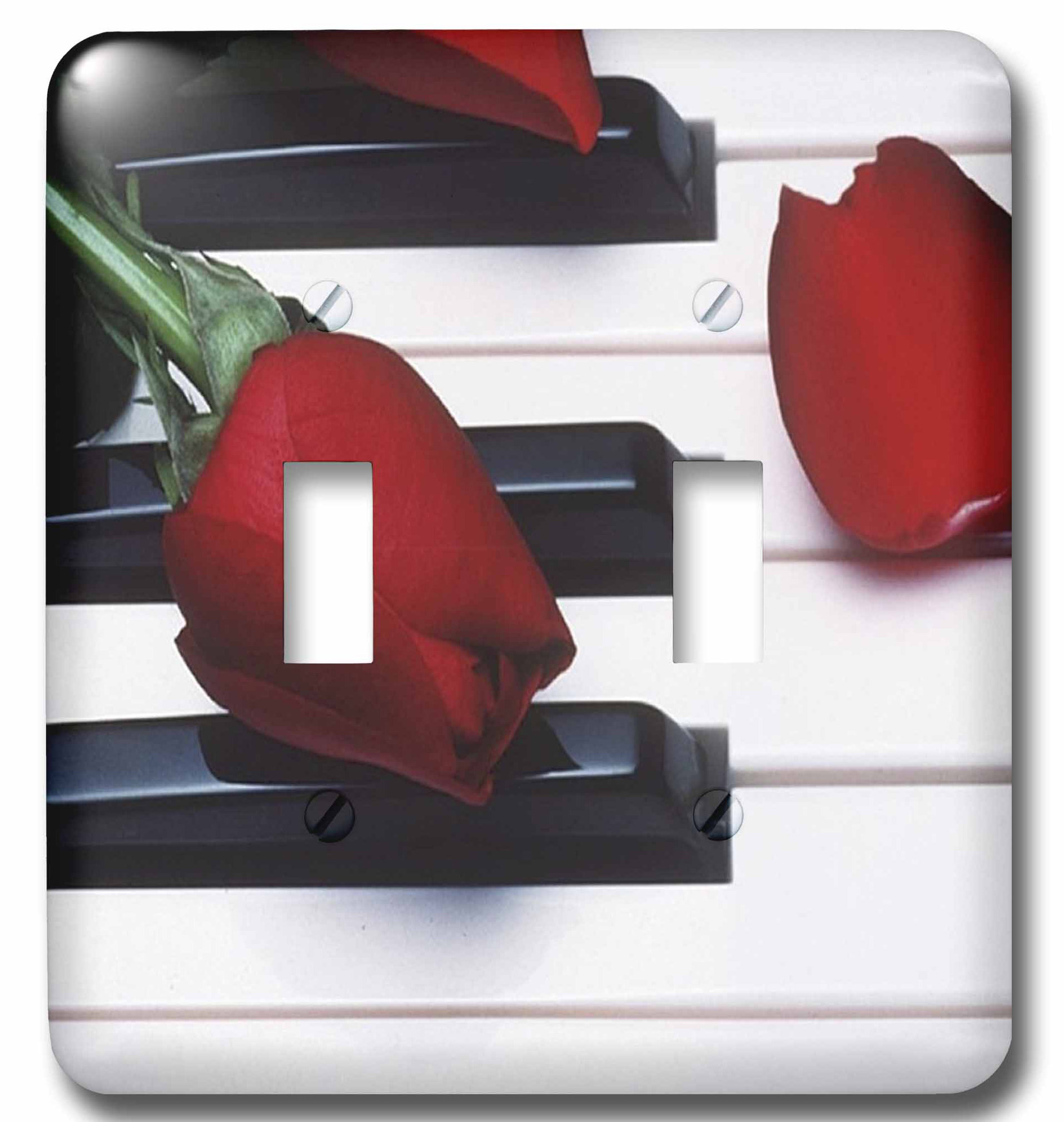 3drose Tulips On Piano Keys 2 Gang Toggle Light Switch Wall Plate Wayfair
