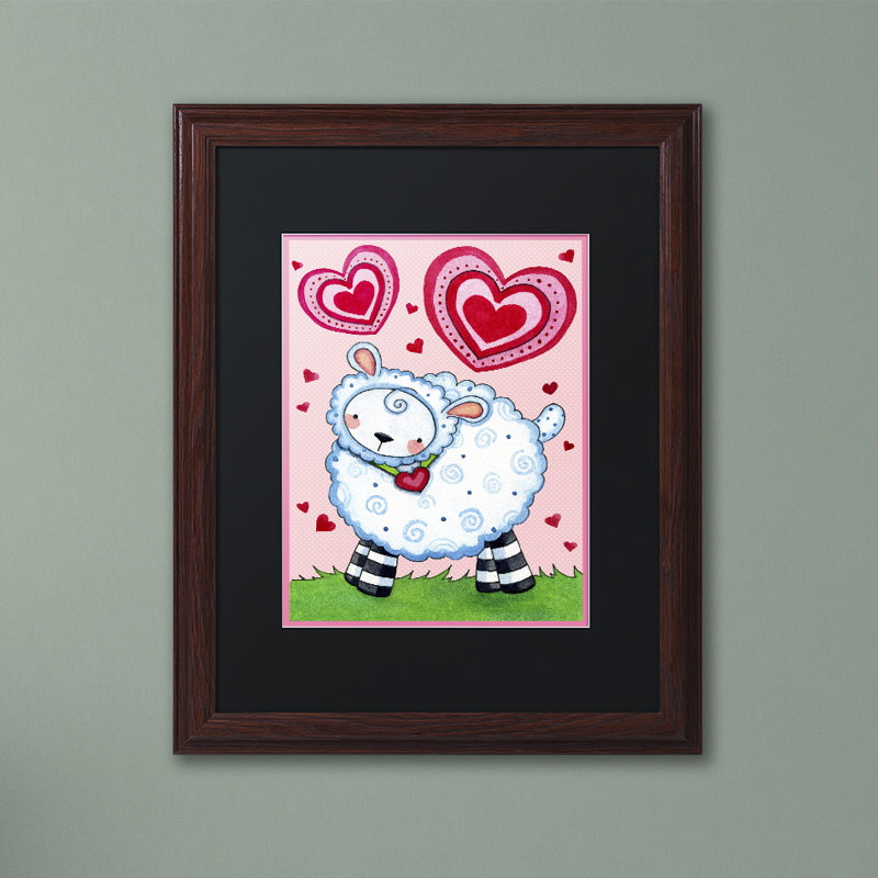 Trademark Art Valentine Lamb Framed Art Wayfair