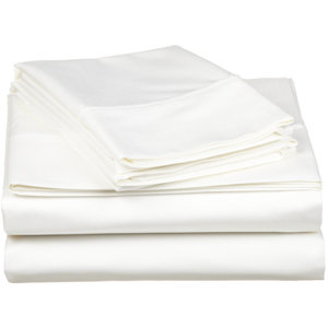 Long-Staple Combed 530 Thread Count Premium Cotton Solid Sheet Set
