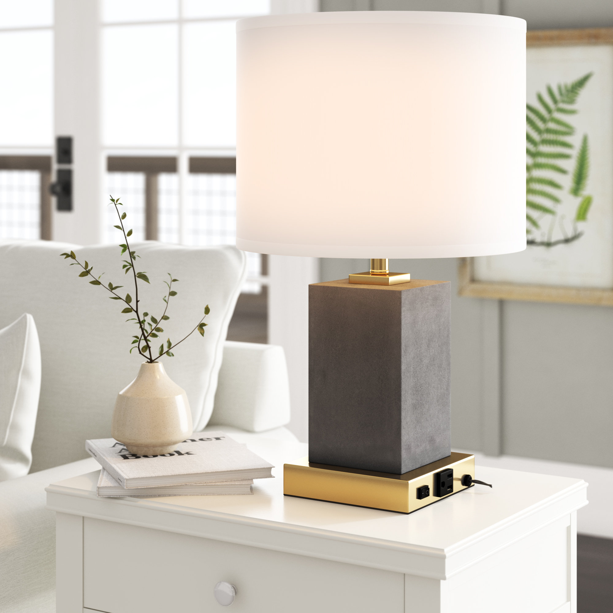 table lamp with outlet