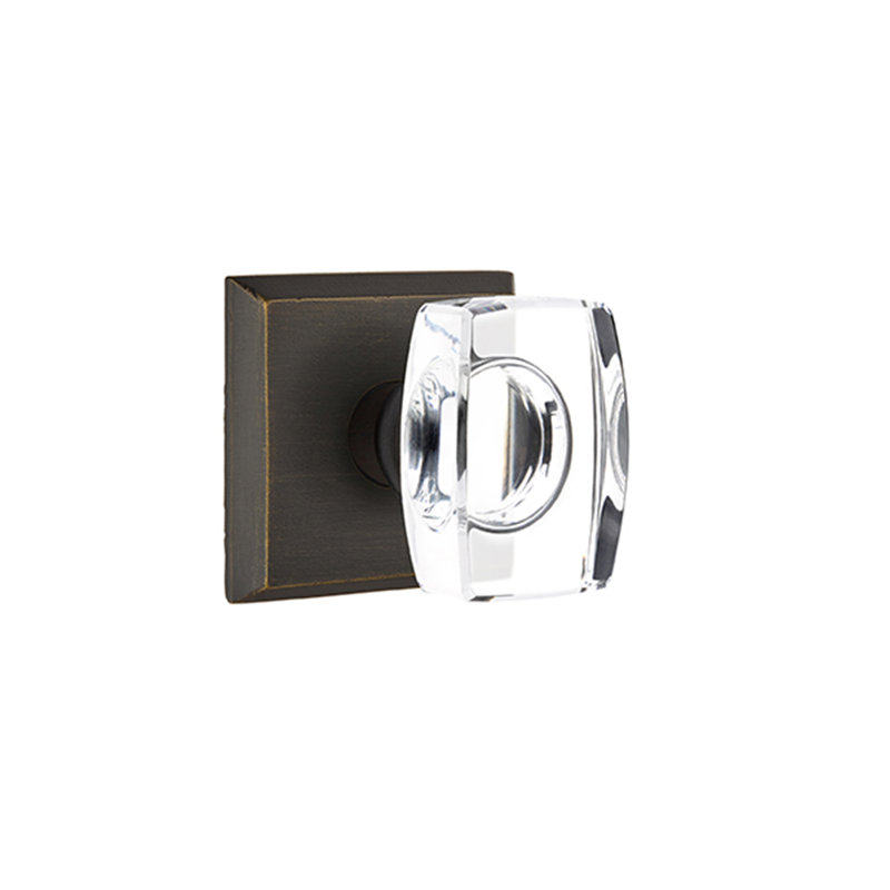 Emtek Passage Windsor Crystal Knob With Style 6 Rose Wayfair