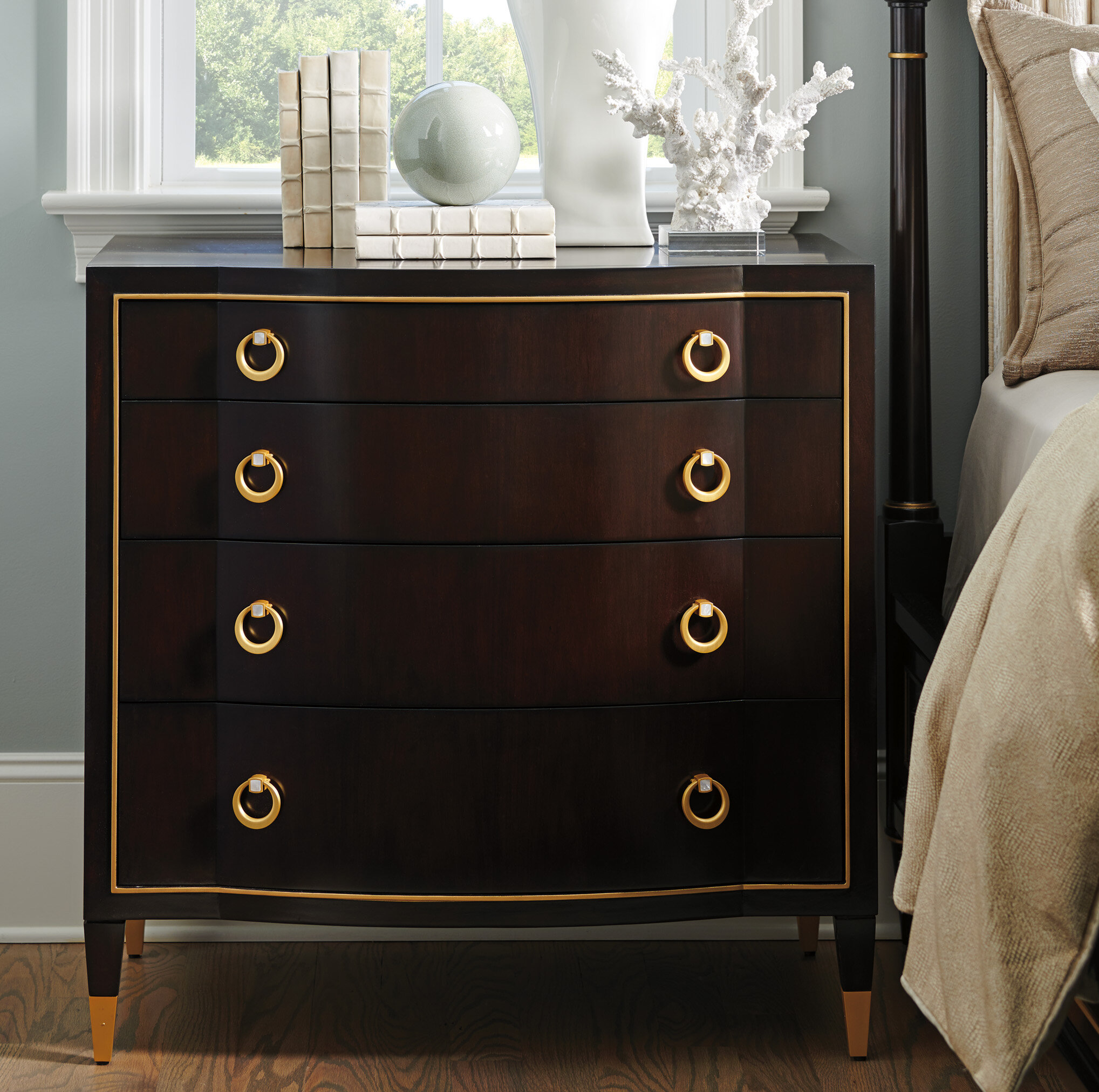 Lexington Carlyle 4 Drawer Dresser With Mirror Wayfair