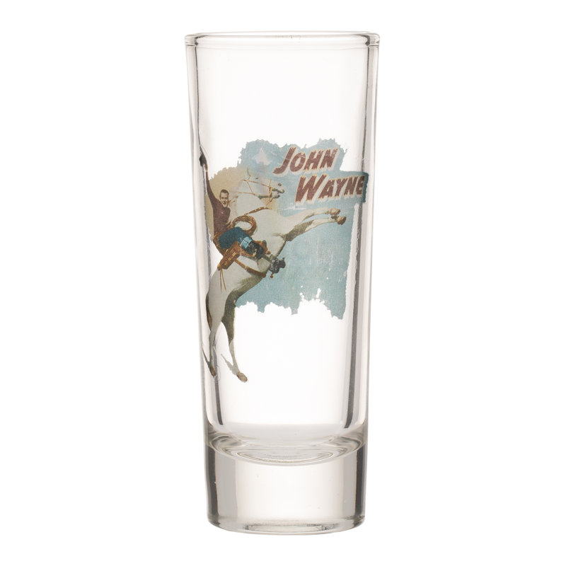 Vandor John Wayne Laser Decal Tall 4 Piece Glass Shooter Set Wayfair