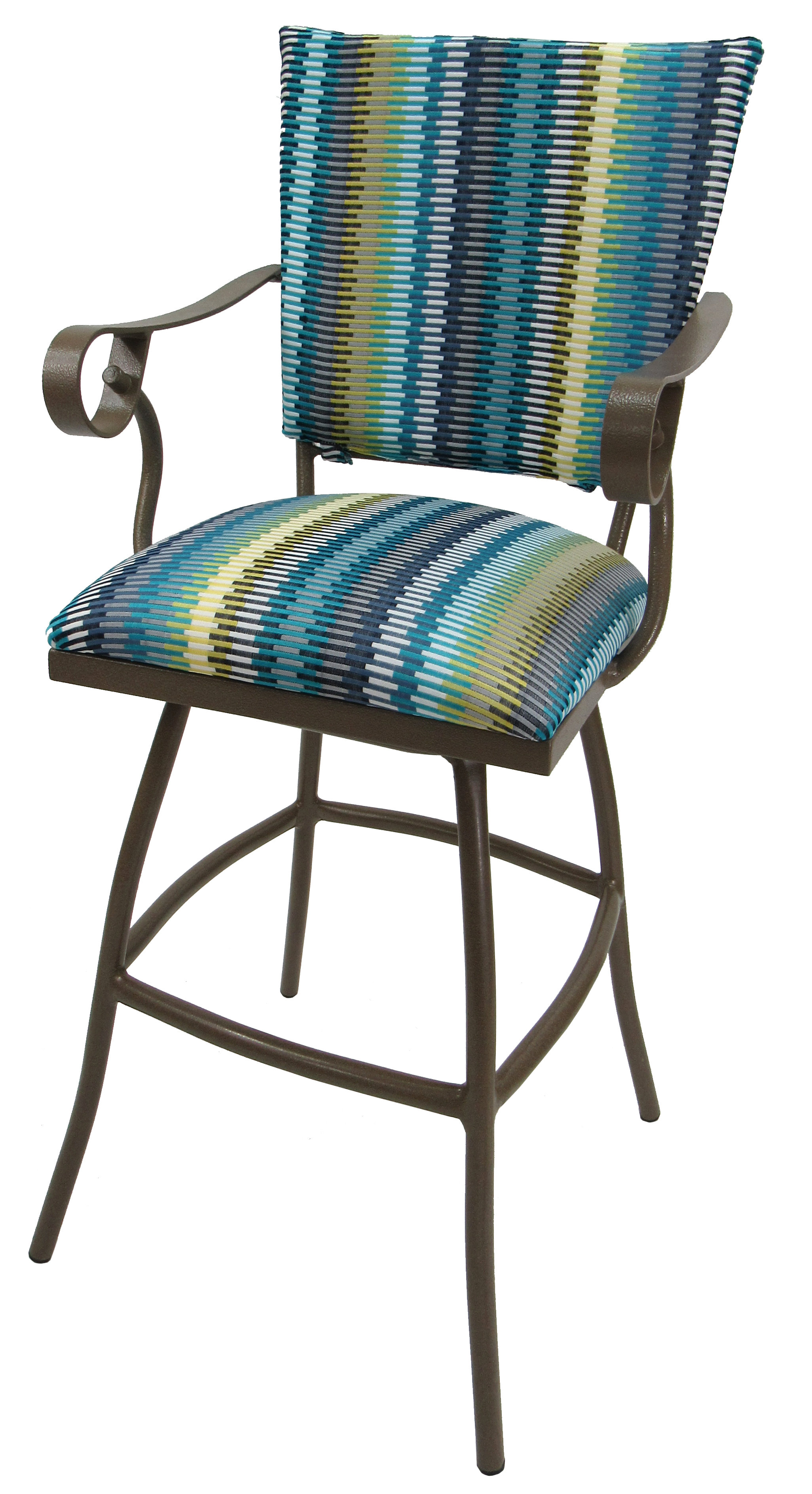 fleur de lis living patio furniture on Fleur De Lis Living Rondeau 35 Patio Bar Stool With Cushion Wayfair