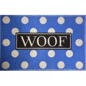 Anastasia Polka Dot Woof Doormat