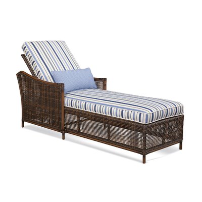 Palermo Patio Reclining Chaise Lounge With Cushion Braxton Culler