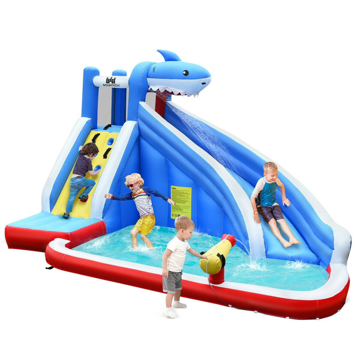 water slide without blower Costway Inflatable Water Slide Crab