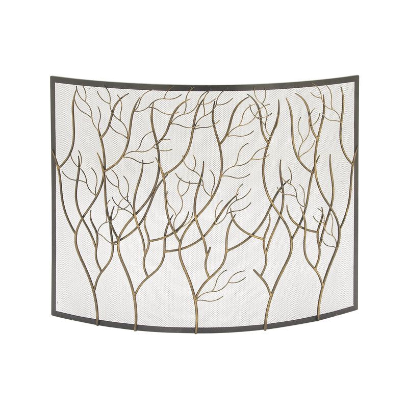 Cole Grey Single Panel Iron Fireplace Screen Reviews Wayfair
