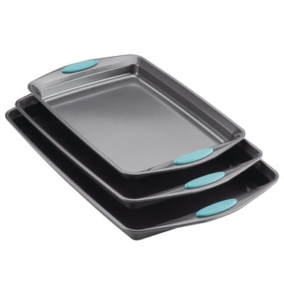 Rachael Ray Non-Stick Bakeware 3 Piece Cookie Pan Set Rachael Ray Color: Blue