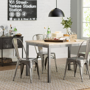 Leo 5 Piece Dining Set by Mercury Row