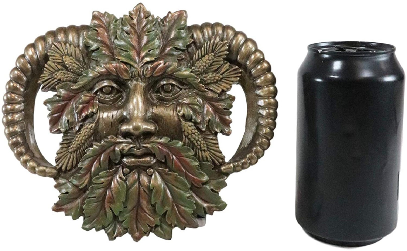 Celtic Green Man Greenman Autumn Season Pan Wall Plaque Decor Statue Horned God Celtic Green Man Greenman Autumn Season Pan Wall Plaque Decor Statue Horned God