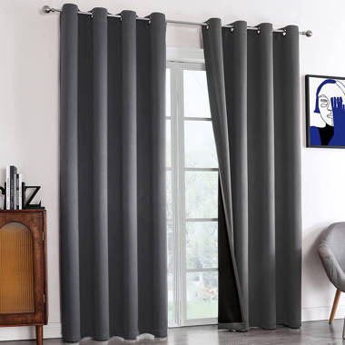 White Teeter-Totter Thermal Insulated Blackout Curtains