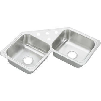 Ruvati Gravena Corner 43 75 L X 23 W Double Basin Undermount
