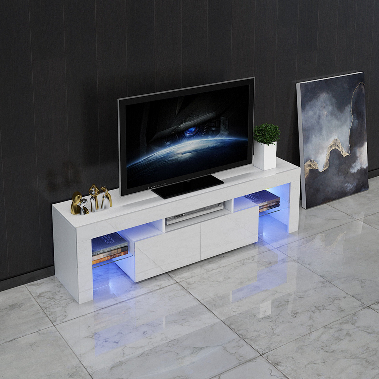 ihometea Floating TV Stand for TVs up to 60" Wayfair