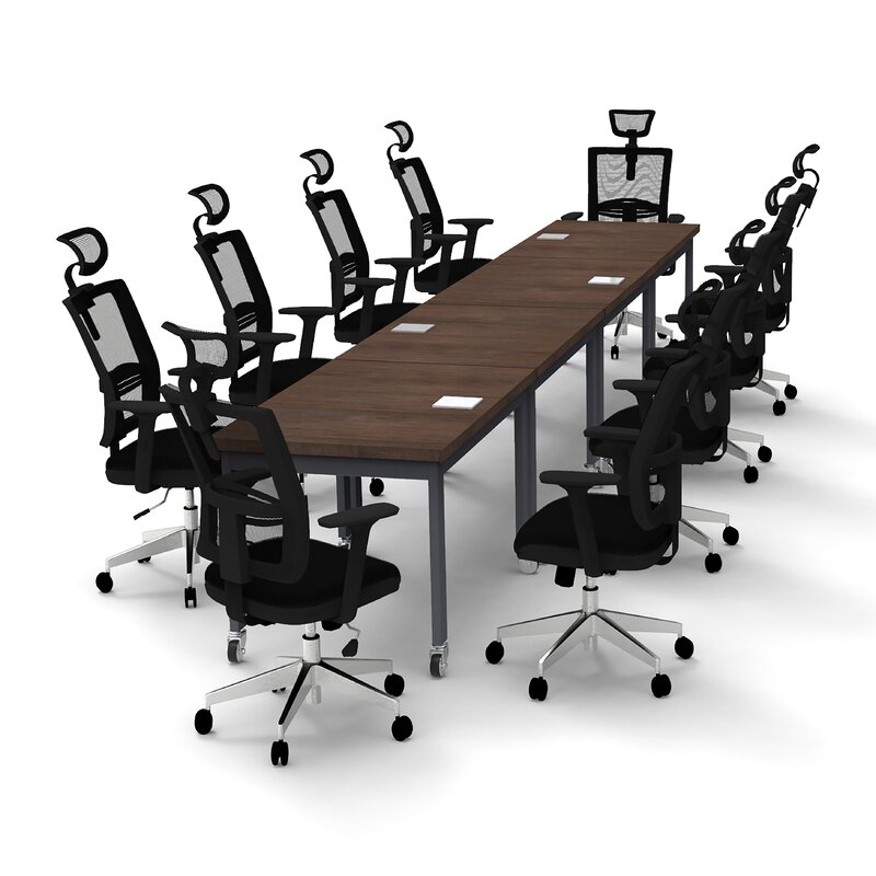 Inbox Zero Rectangular Conference Table Set | Wayfair