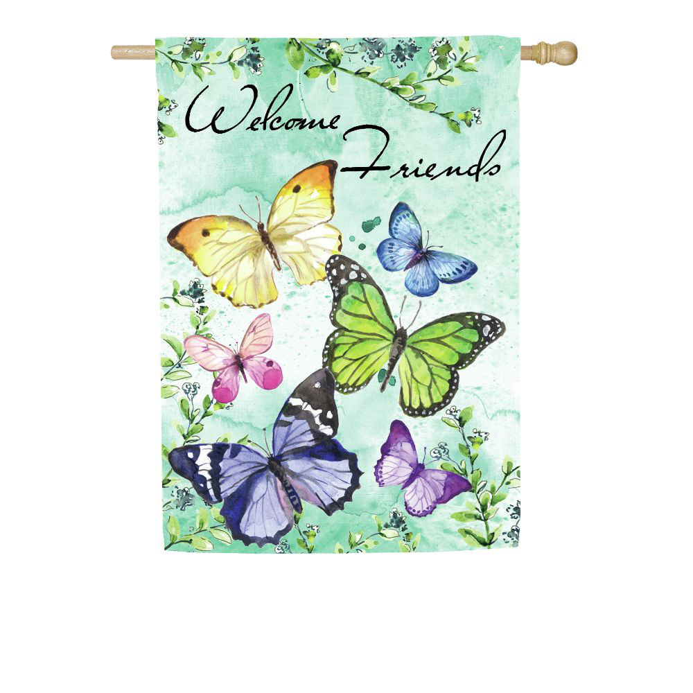 Evergreen Enterprises Inc Butterfly Friends 2 Sided Polyester 43 X 29 In House Flag Wayfair
