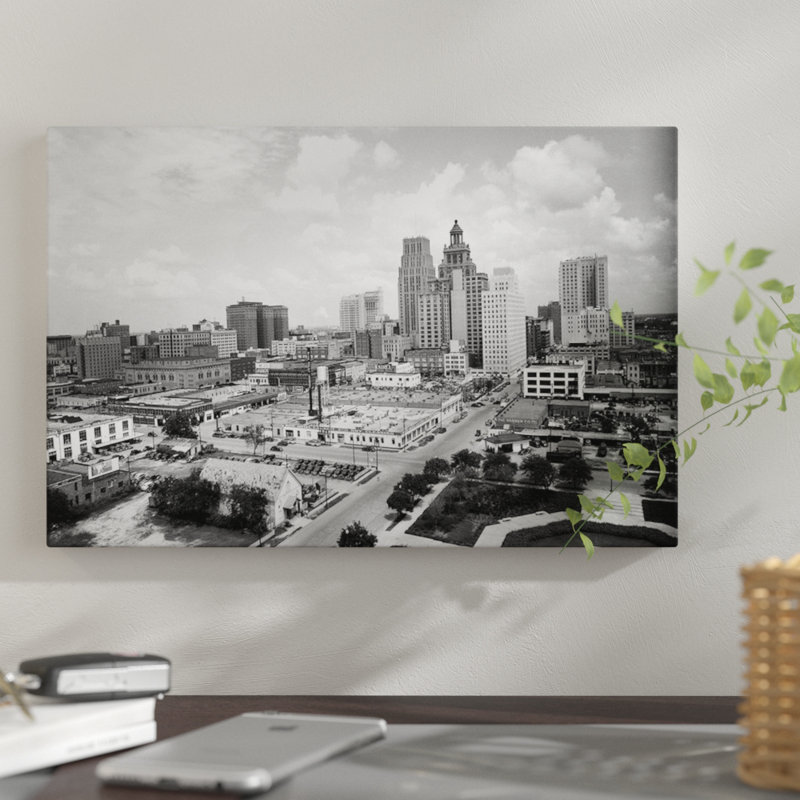East Urban Home 1940s Skyline Of Business District Of Houston Texas From City Hall Photographic Print On Wrapped Canvas Wayfair,Home Decorating Ideas For Kitchen