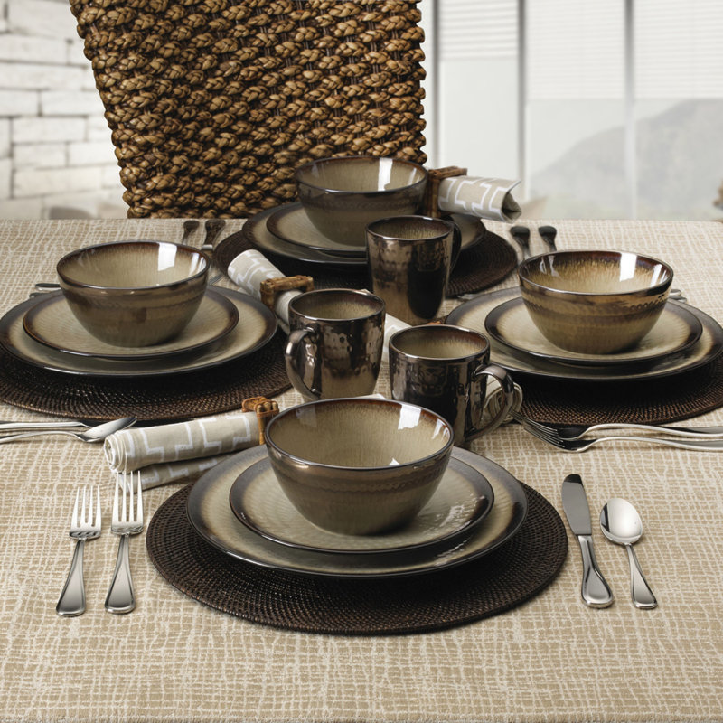 Gourmet Basics By Mikasa Anastasia 16 Piece Dinnerware Set