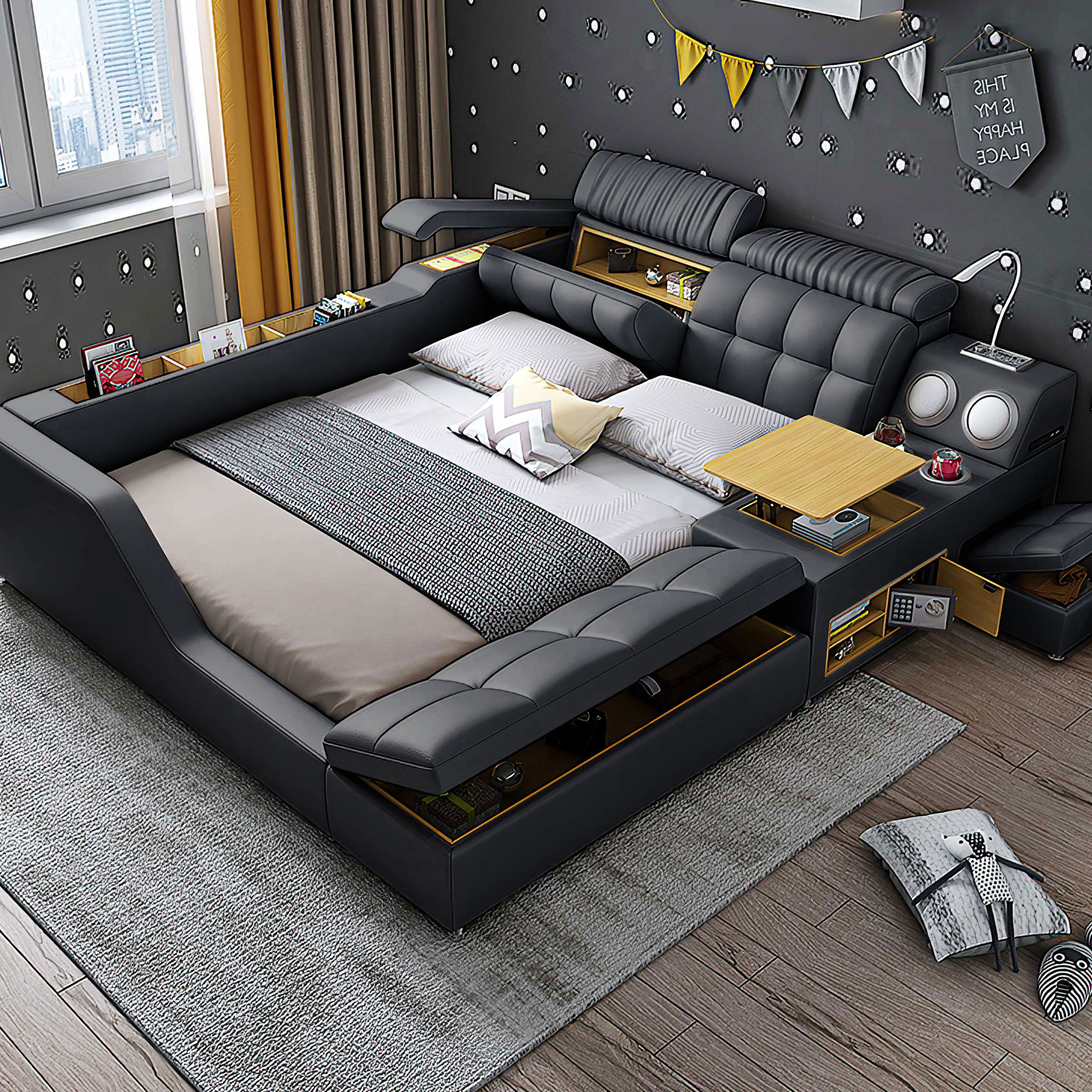 Jubilee Modern/contemporary design Upholstered Storage Bed Wayfair