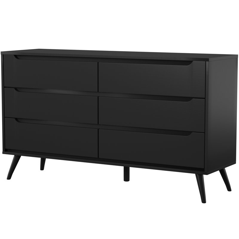 Mercury Row Eisen 6 Drawer Double Dresser Reviews Wayfair