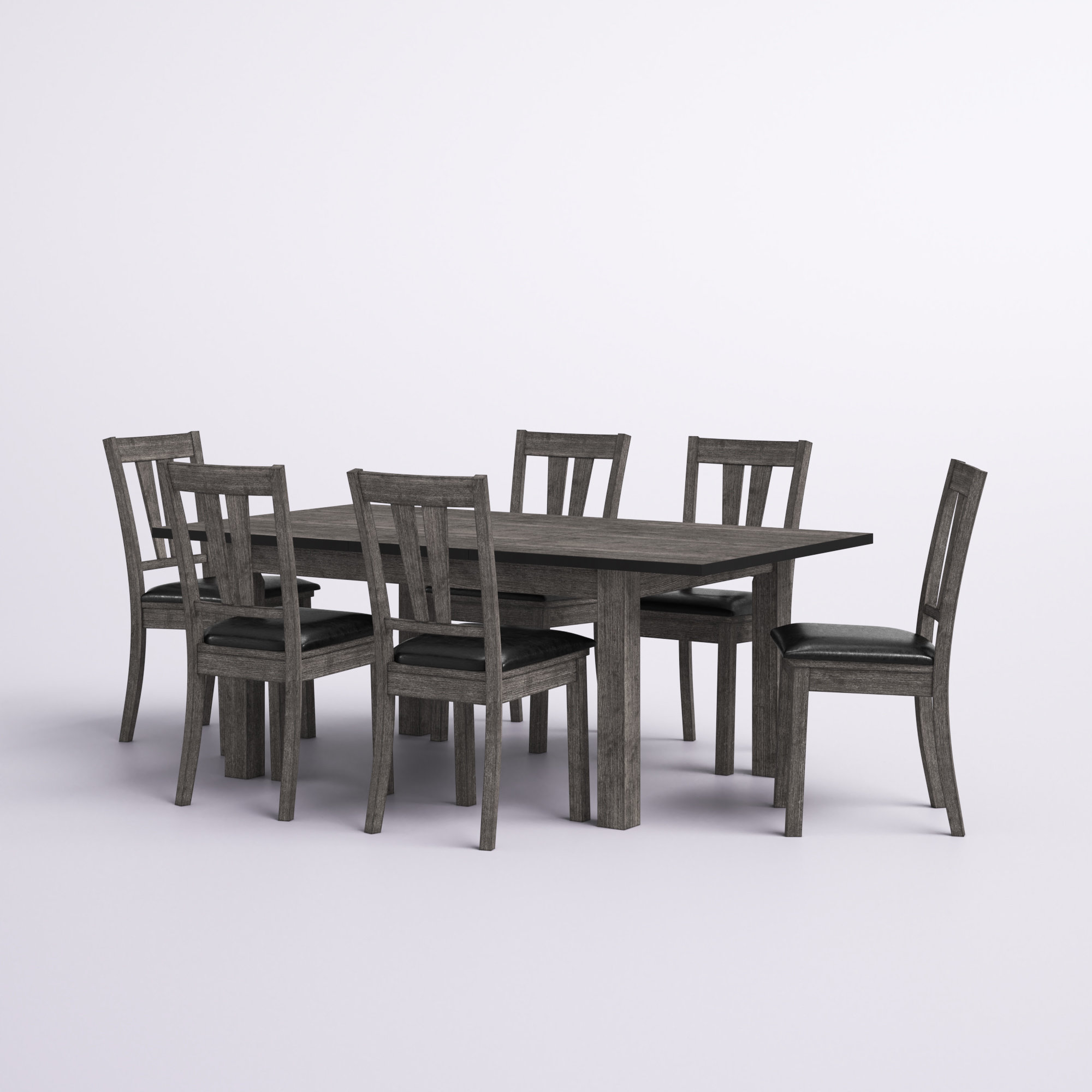 gray glass dining room set