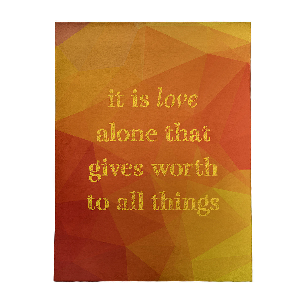 East Urban Home Faux Gemstone Love Inspirational Quote Poly Chenille Rug Wayfair