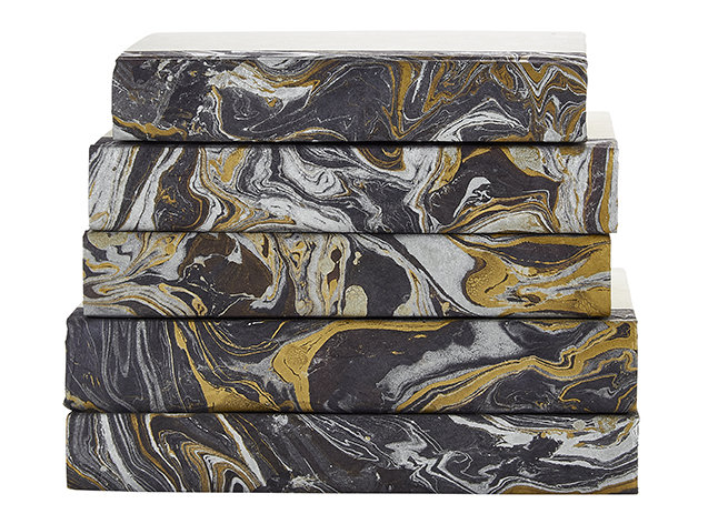 E Lawrenceltd Marble 5 Piece Decorative Book Set Wayfair