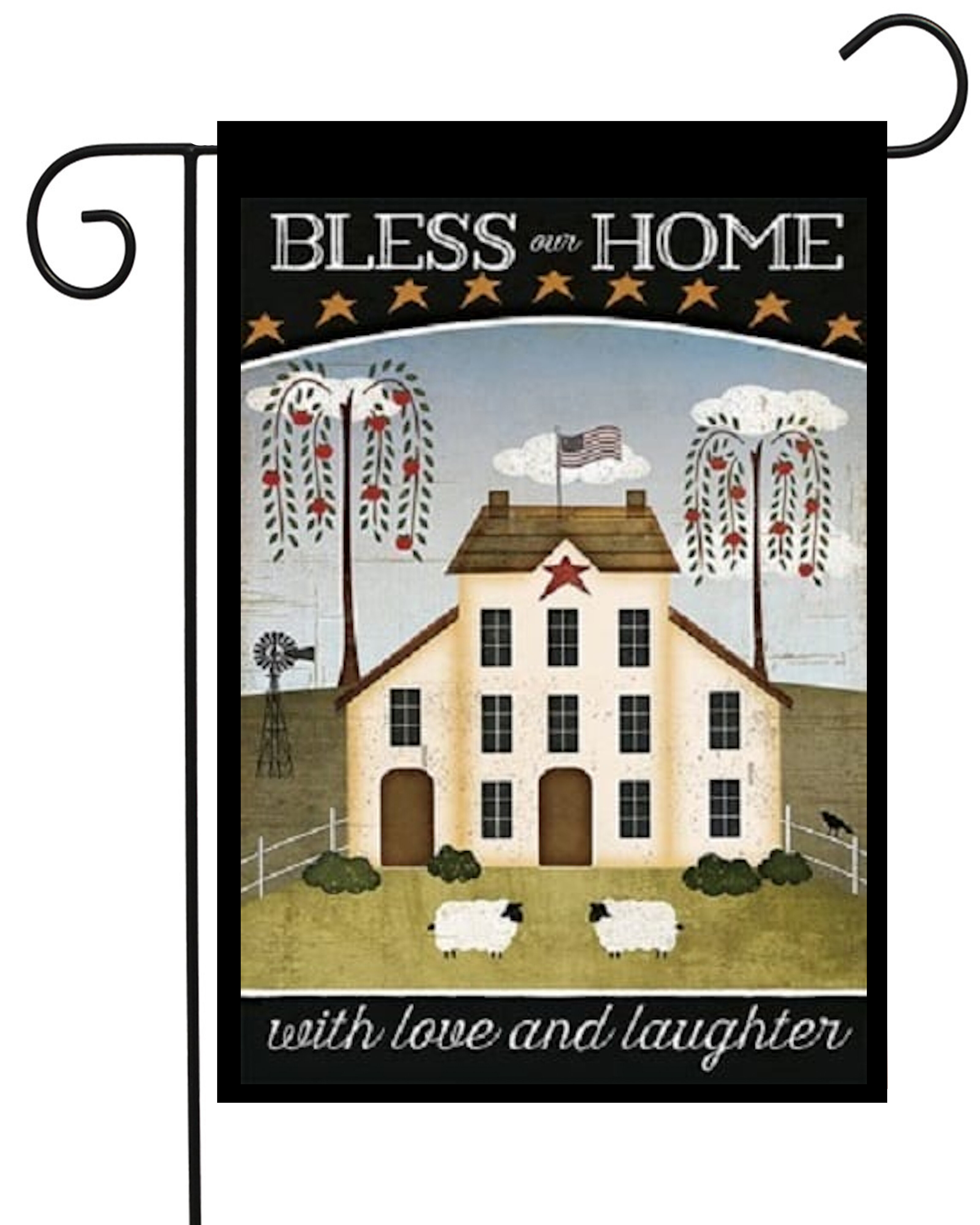 French Bee Postcard    Double Sided   House Flag   Quality  Flag  28x40 
