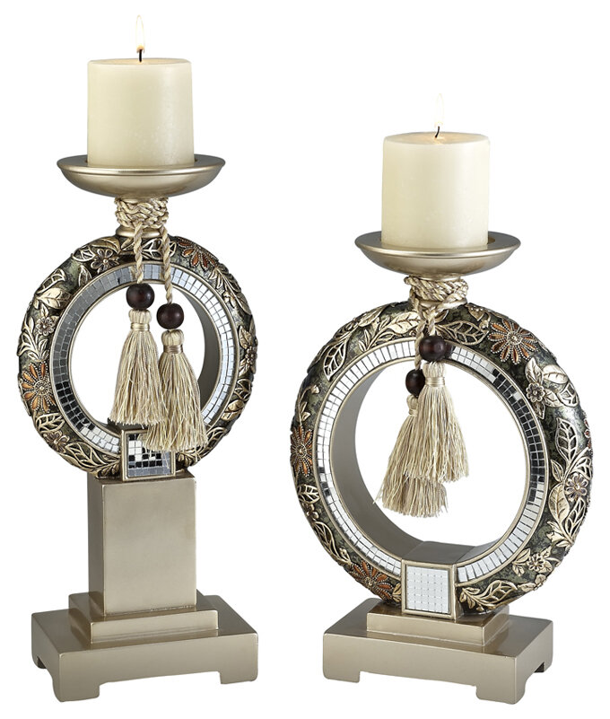 candle tray set