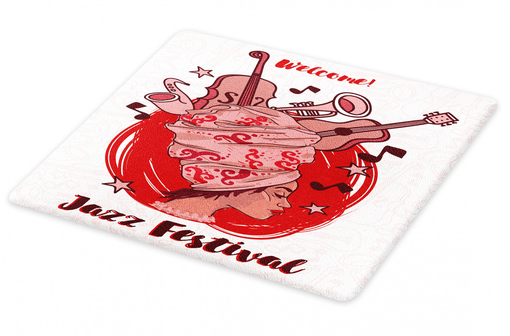 East Urban Home Ambesonne Charleston Cutting Board Jazz Festival