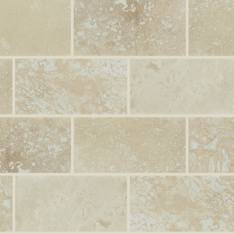 Msi Tuscany Ivory 3 X 6 Travertine Subway Tile Reviews Wayfair