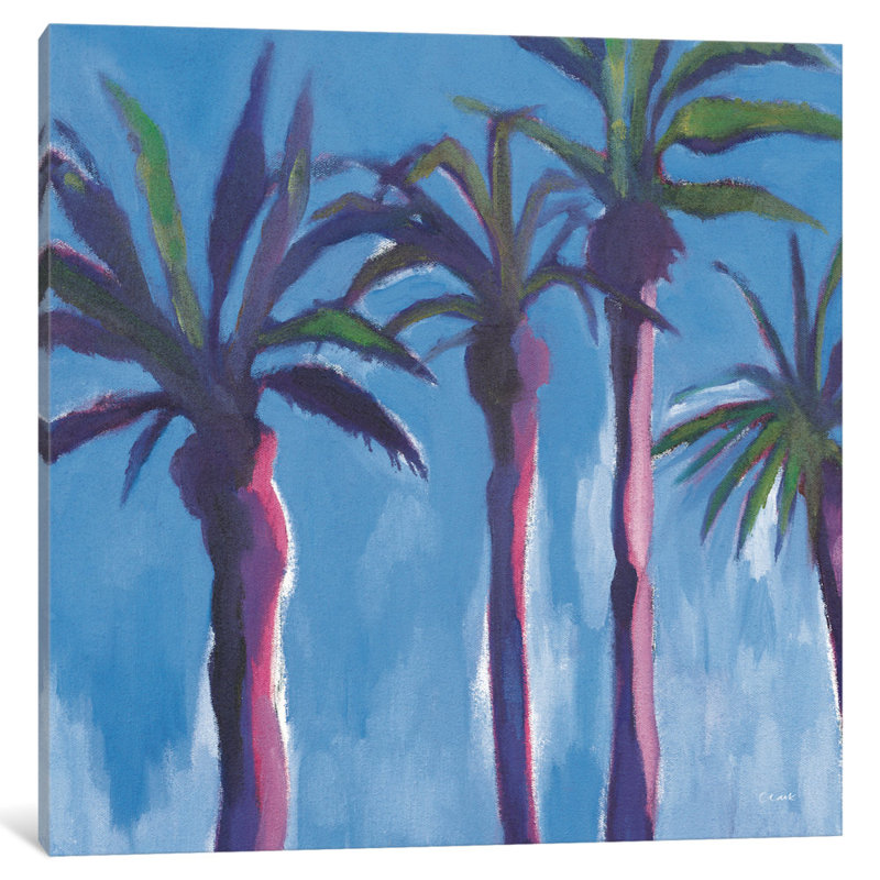 East Urban Home Moroccan Palm Trees Painting Print On Wrapped