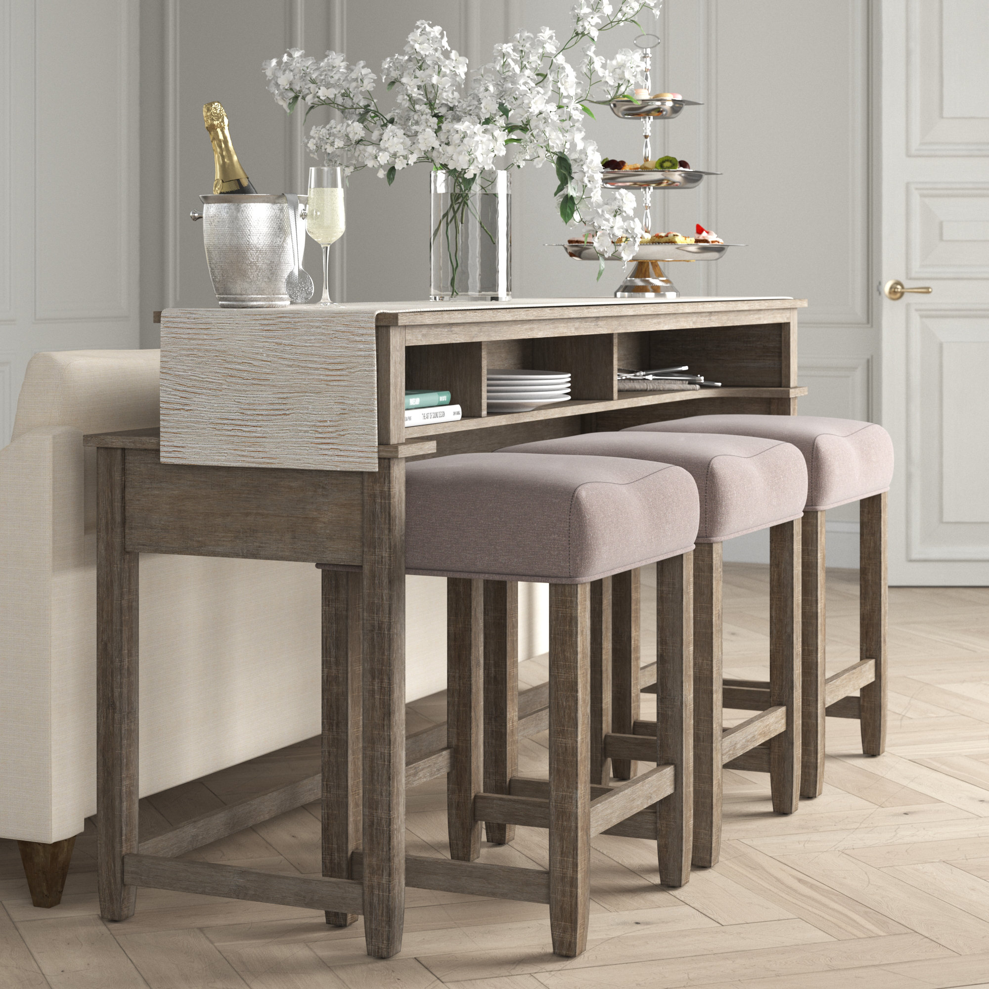 Greyleigh™ Fletcher Counter Height Solid Wood Dining Set Wayfair